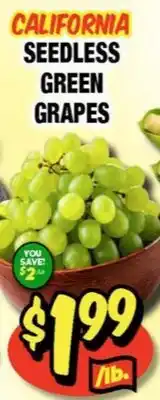 Western Beef CALIFORNIA SEEDLESS GREEN GRAPES offer