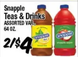Western Beef Snapple Teas & Drinks offer