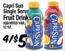 Western Beef Capri Sun Single Serve Fruit Drinks offer