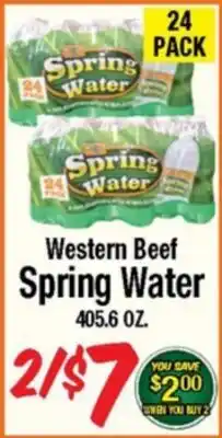 Western Beef Western Beef Spring Water offer