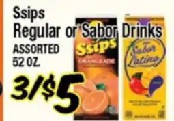 Western Beef Ssips Regular or Sabor Drinks offer