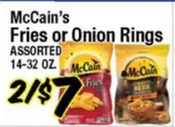 Western Beef McCain's Fries or Onion Rings offer