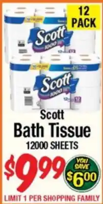 Western Beef Scott Bath Tissue offer