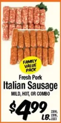 Western Beef Fresh Pork Italian Sausage offer