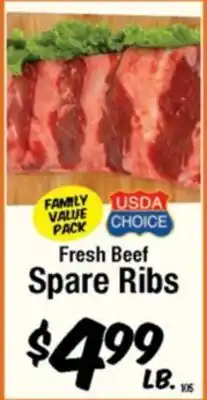 Western Beef Fresh Beef Spare Ribs offer