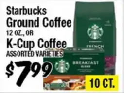 Western Beef Starbucks Ground Coffee 12 OZ, OR K-Cup Coffee ASSORTED VARIETIES offer