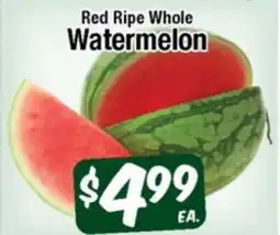 Western Beef Red Ripe Whole Watermelon offer
