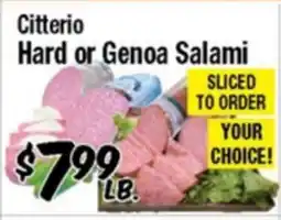 Western Beef Citterio Hard or Genoa Salami offer