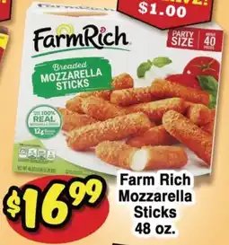 Western Beef Farm Rich Mozzarella Sticks offer