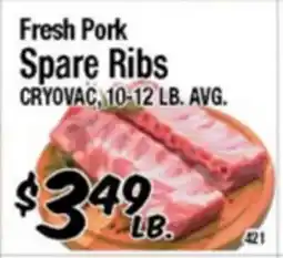 Western Beef Fresh Pork Spare Ribs offer