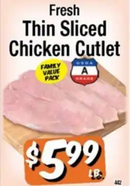 Western Beef Fresh Thin Sliced Chicken Cutlet offer