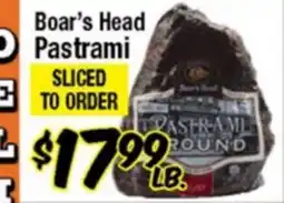 Western Beef Boar's Head Pastrami offer