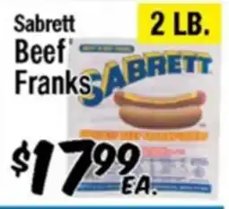 Western Beef Sabrett Beef Franks offer
