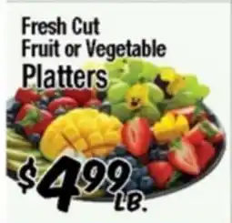 Western Beef Fresh Cut Fruit or Vegetable Platters offer