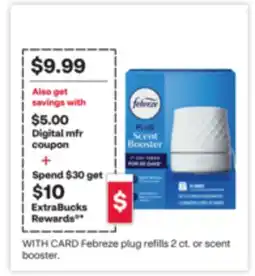 CVS Febreze plug refills 2 ct. or scent booster offer