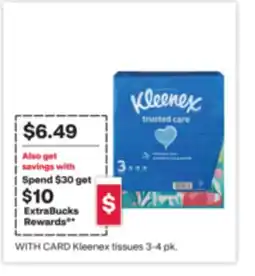 CVS Kleenex tissues 3-4 pk offer