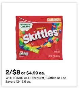 CVS ALL Starburst, Skittles or Life Savers 12-15.6 oz offer