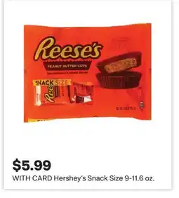 CVS Hershey's Snack Size 9-11.6 oz offer