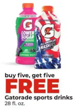 Hy-Vee Gatorade sports drinks offer