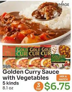 Tokyo Central Specialty Market S&B Golden Curry Sauce with Vegetables offer