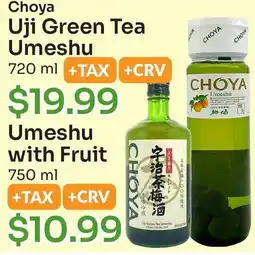 Tokyo Central Specialty Market Choya Uji Green Tea Umeshu offer