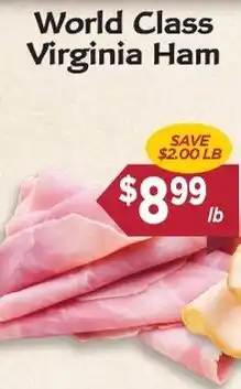 Dearborn Market World Class Virginia Ham offer