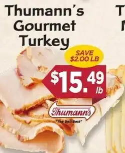 Dearborn Market Thumann's Gourmet Turkey offer