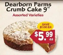 Dearborn Market Dearborn Farms Crumb Cake offer