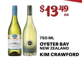 Oyster Bay New Zealand Kim Crawford