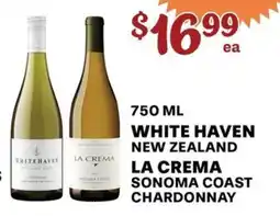 Price Cutter White Haven New Zealand, La Crema Sonoma Coast Chardonnay offer