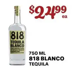 Price Cutter 818 blanco tequila offer