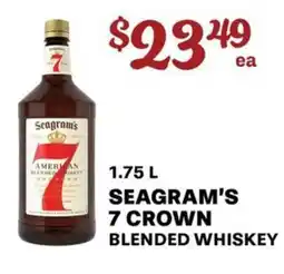 Price Cutter Seagram's 7 Crown Blended Whiskey offer