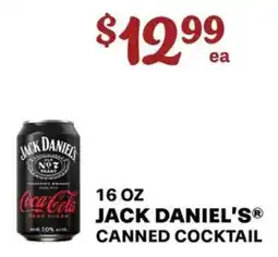Price Cutter Jack Daniel's canned cocktail offer