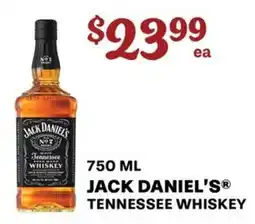 Price Cutter Jack Daniel's tennessee whiskey offer