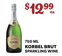 Price Cutter Korbel brut sparkling wine offer