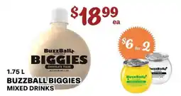 Price Cutter Buzzball biggies mixed drinks offer