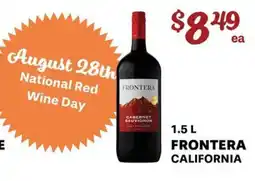 Price Cutter Frontera cabernet sauvignon offer