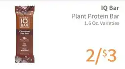 Akin's Natural Foods Iq bar plant protein bar offer