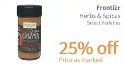 Akin's Natural Foods Frontier Herbs & Spices offer