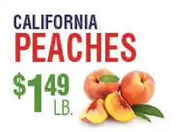 Circus Fruits CALIFORNIA PEACHES offer