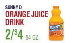 Circus Fruits SUNNY D ORANGE JUICE DRINK offer