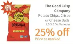 Akin's Natural Foods The Good Crisp Company Potato Chips, Crisps or Cheese Balls offer