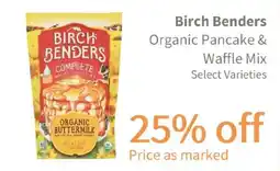 Akin's Natural Foods Birch Benders Organic Pancake & Waffle Mix offer