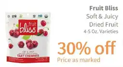 Akin's Natural Foods Fruit bliss soft & juicy dried fruit offer