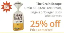 Akin's Natural Foods The Grain Escape Grain & Gluten Free Bread offer