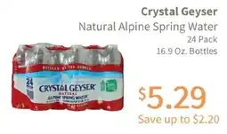 Akin's Natural Foods Crystal Geyser Natural Alpine Spring Water offer