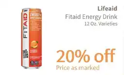 Akin's Natural Foods Lifeaid Fitaid Energy Drink offer