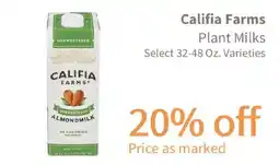 Akin's Natural Foods Califia Farms Plant Milks offer