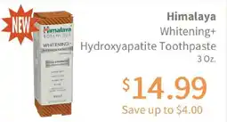 Akin's Natural Foods Himalaya Whitening+ Hydroxyapatite Toothpaste offer