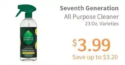 Akin's Natural Foods Seventh Generation All Purpose Cleaner offer